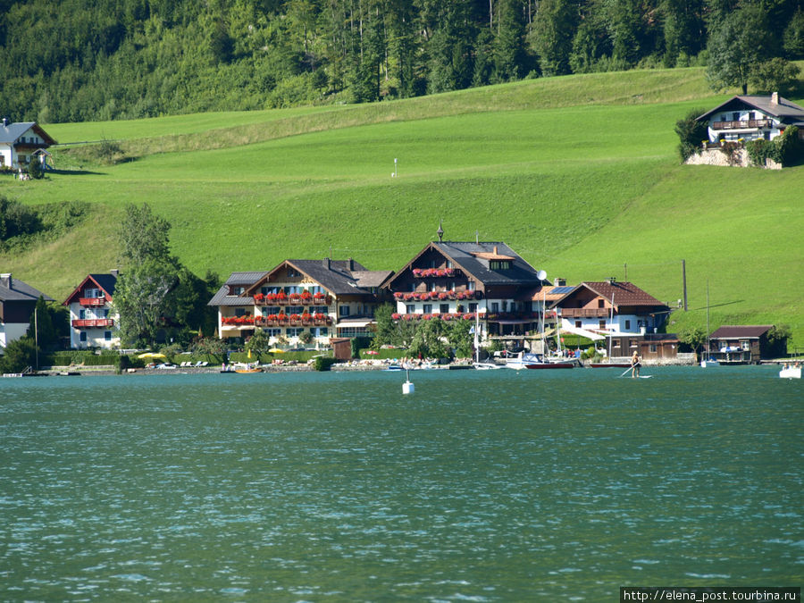 Зарисовки с озера Вольфгангзее Санкт-Гильген, Австрия