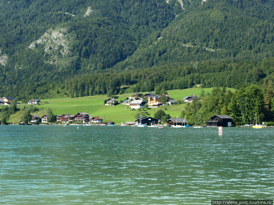 Зарисовки с озера Вольфгангзее Санкт-Гильген, Австрия