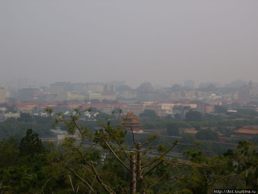 Панорама с угольного холма. Пекин, Китай