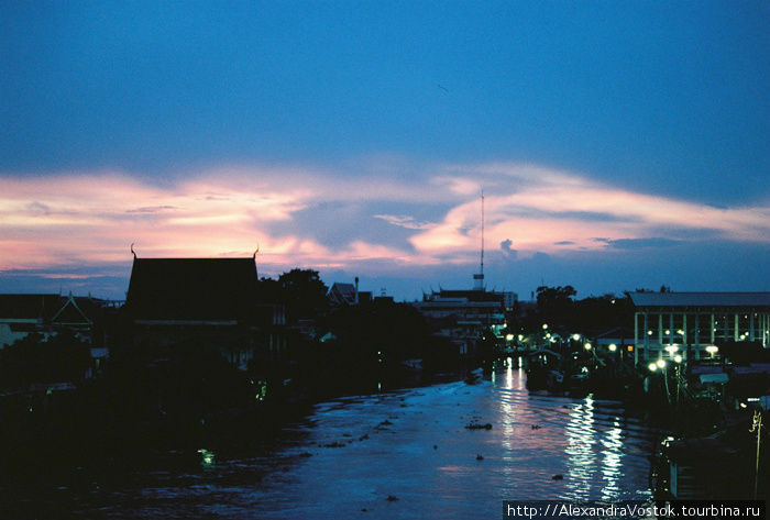 закат в Бангкоке Таиланд