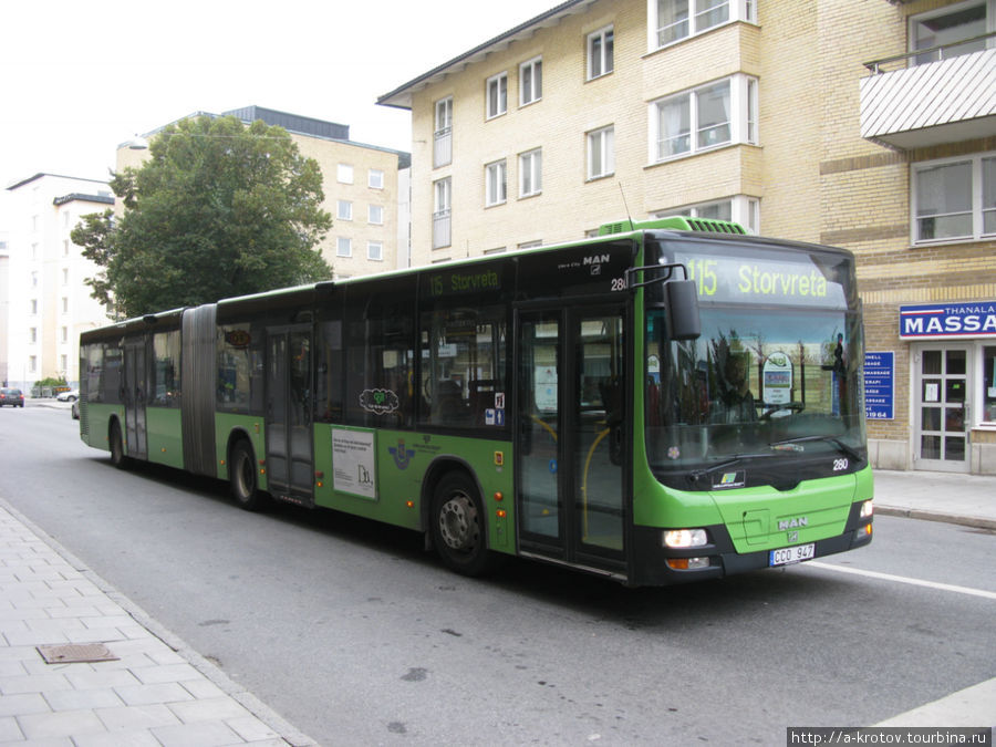 городской автобус Уппсала, Швеция