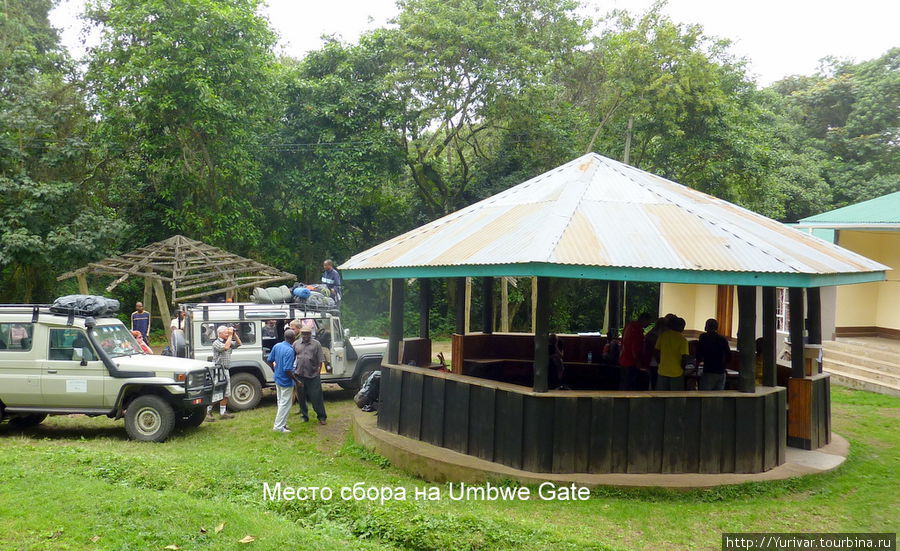 Место сбора на Umbwe Gate Килиманджаро Национальный Парк, Танзания