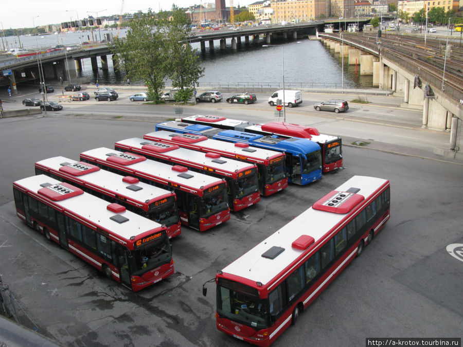 Стоянка автобусов Стокгольм, Швеция
