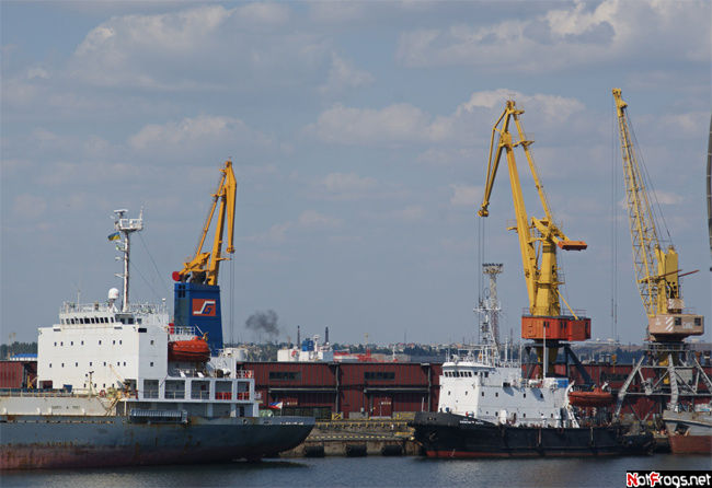 Кусочек порта Одесса, Украина