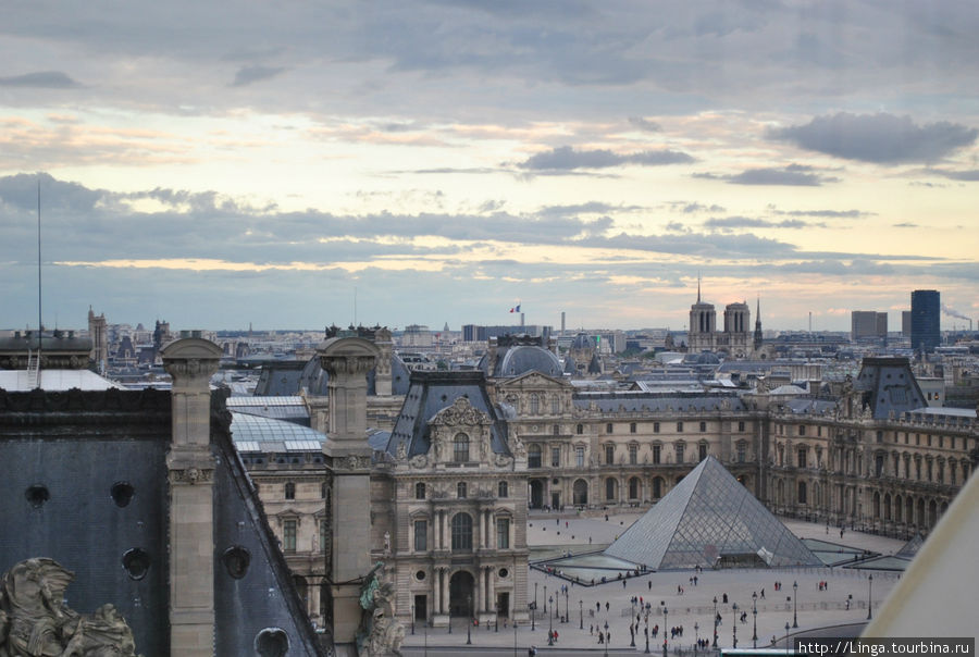 Колесо обозрения рядом с Лувром Париж, Франция