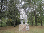 Скульптурная группа Пионеры в парке Текстильщик