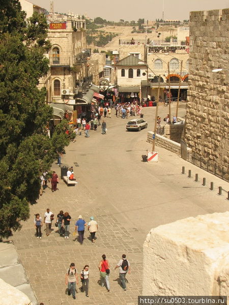 Вид на Старый город с Яффских ворот Израиль