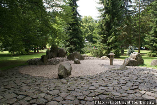 Японский сад камней Карловы Вары, Чехия