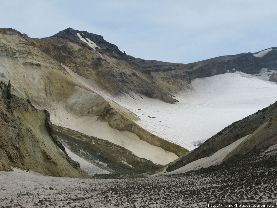 По дороге в кратер Мутновского Мутновский вулкан и окрестности (2323м), Россия