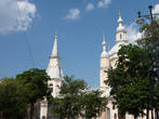 Вид на Андреевскую церковь от Андреевского двора.
