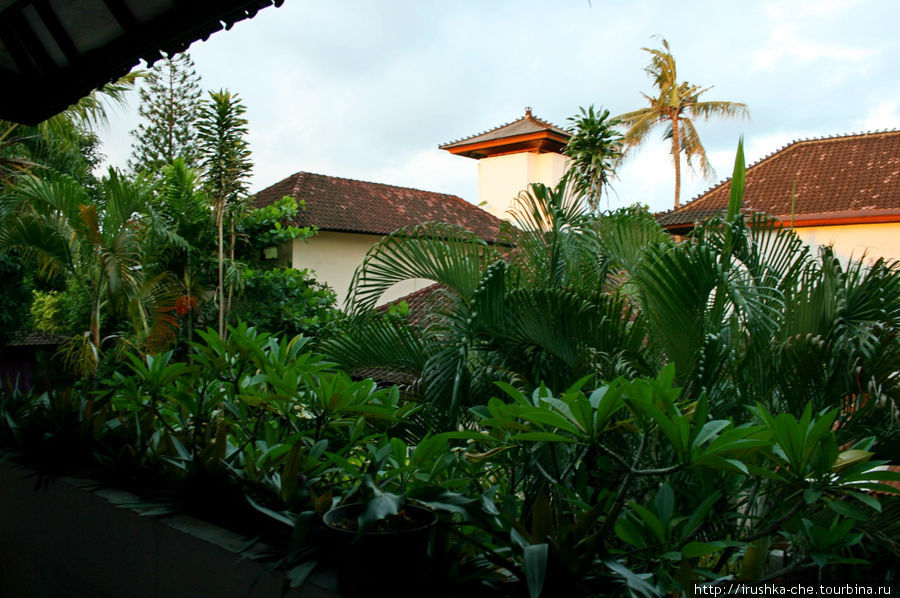 Вид с балкона на втором этаже Кута, Индонезия