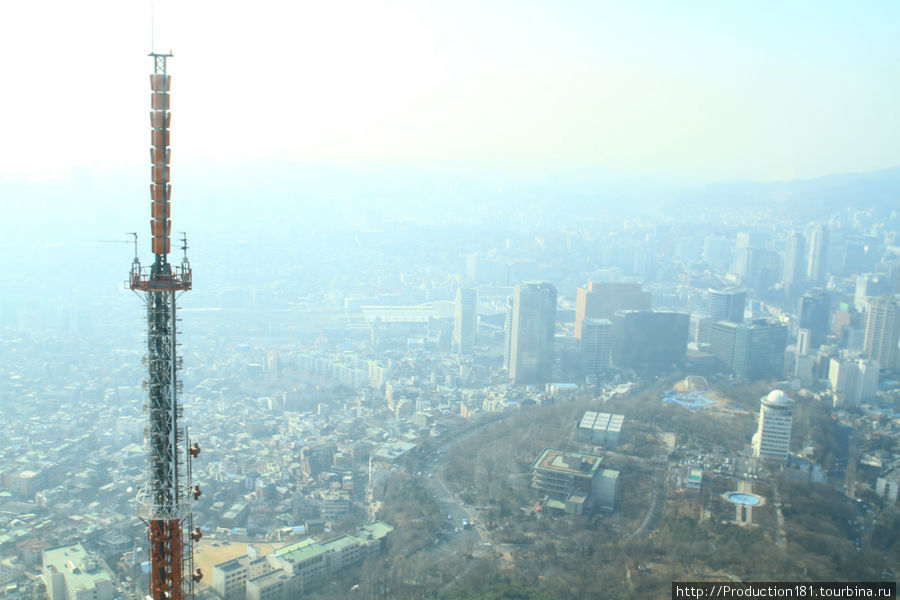 Собственно сам вид с башни) Сеул, Республика Корея