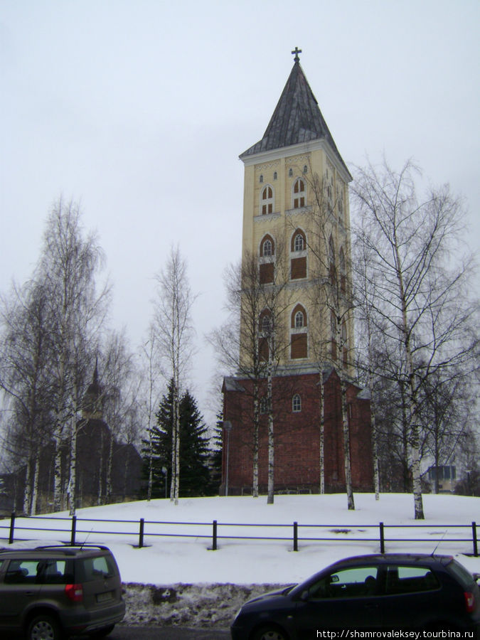Колокольня в центре города Лаппеенранта, Финляндия