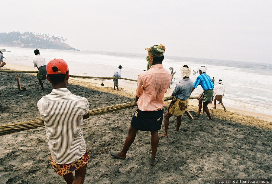 Рыбалка на Коваламе: тянем-потянем... Ковалам, Индия
