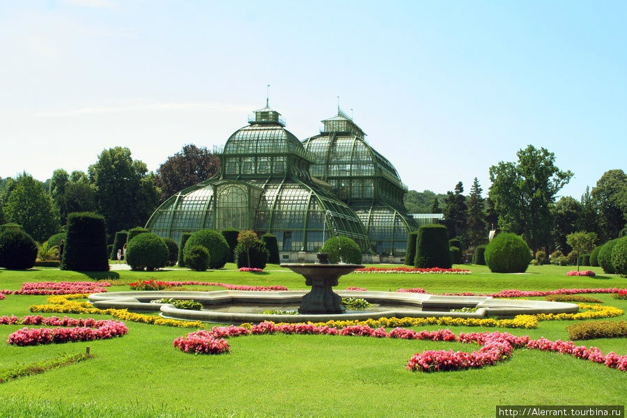 Сад наследного принца и оранжерея с пальмами Вена, Австрия