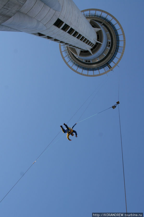 Безбашенный прыжок с высокой башни. Sky (mad) Jump Окленд, Новая Зеландия