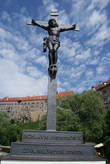 Скульптура на Лазебницком (Банном) мосту