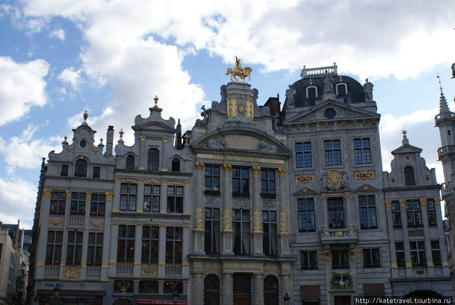 Grand Place. Дома гильдий Брюссель, Бельгия
