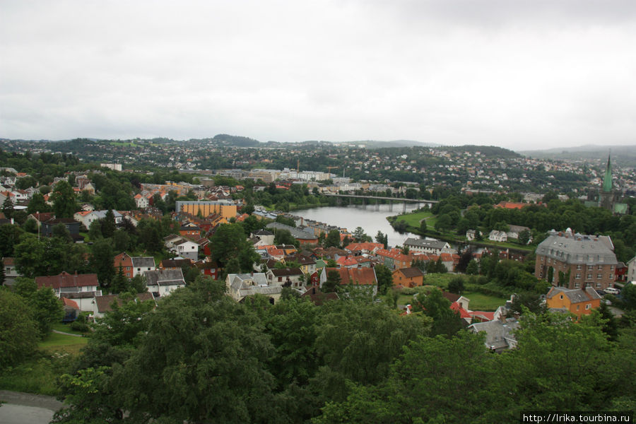 Город с высоты Тронхейм, Норвегия