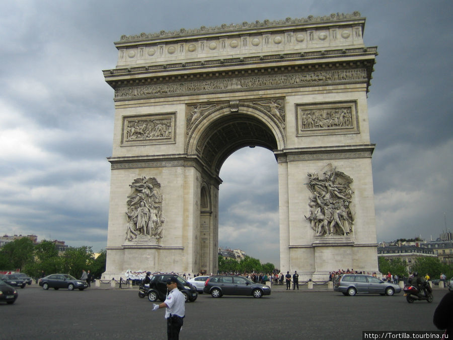 Париж. Триумфальная арка. Площадь Звезды Париж, Франция