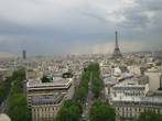 Вид на Париж с Триумфальной арки.