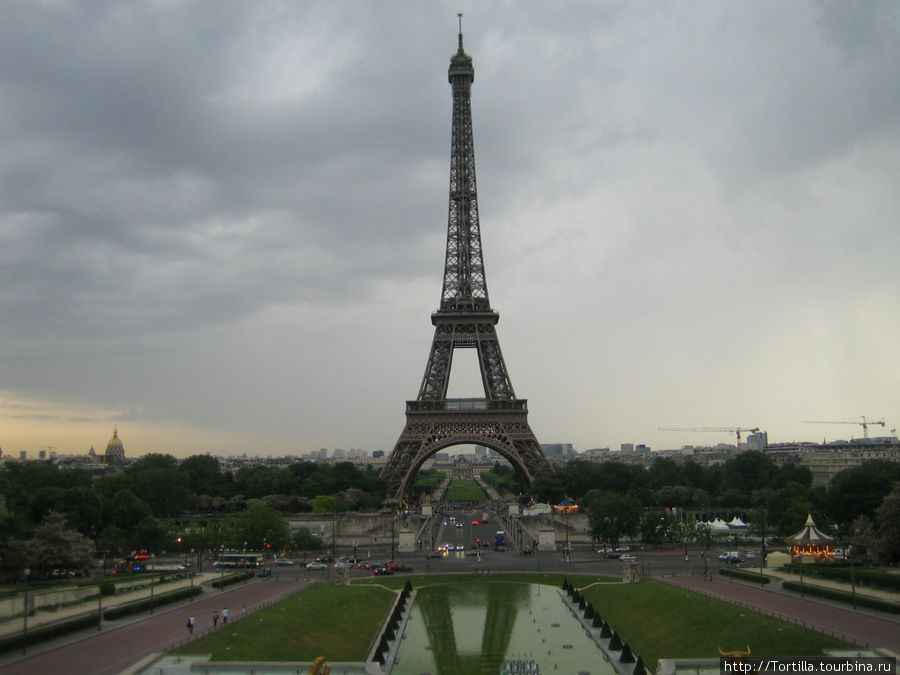 Париж. Марсово поле. Эйфелева башня. Париж, Франция