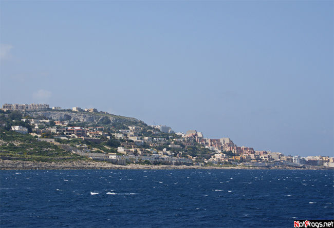 Вид на город Меллиеха, остров Мальта
