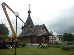 церковь св. Александра Невского на реставрации