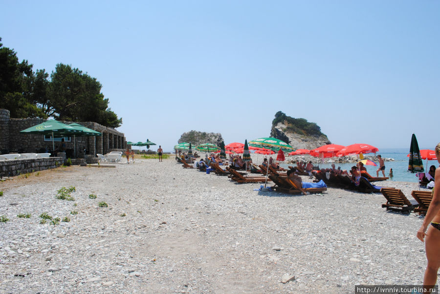 пляж на о.Св.Николы Будва, Черногория