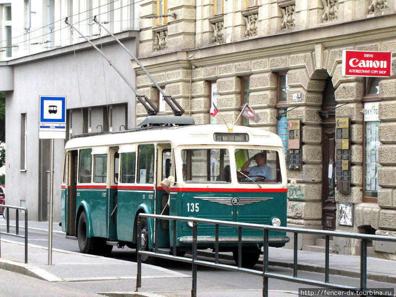 Все-таки раньше троллейбусы были прекрасны Брно, Чехия
