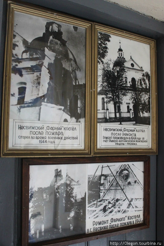 А это снимки реставрации храма Несвижа Несвиж, Беларусь