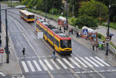 Недавно в Варшаве появились современные трамваи
