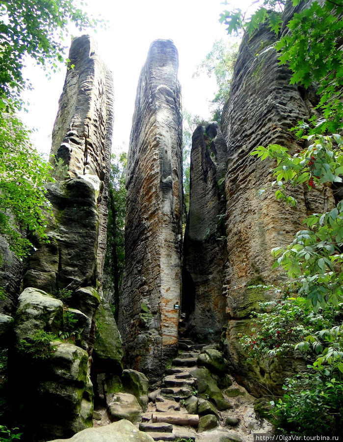 Почти у каждой скалы есть свое название... Чешский Рай Заповедник, Чехия