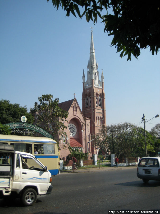 Колониальная церковь. Янгон, Мьянма