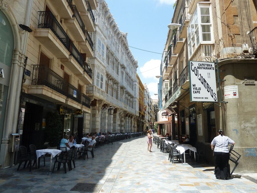 Улица Calle Mayor Картахена, Испания