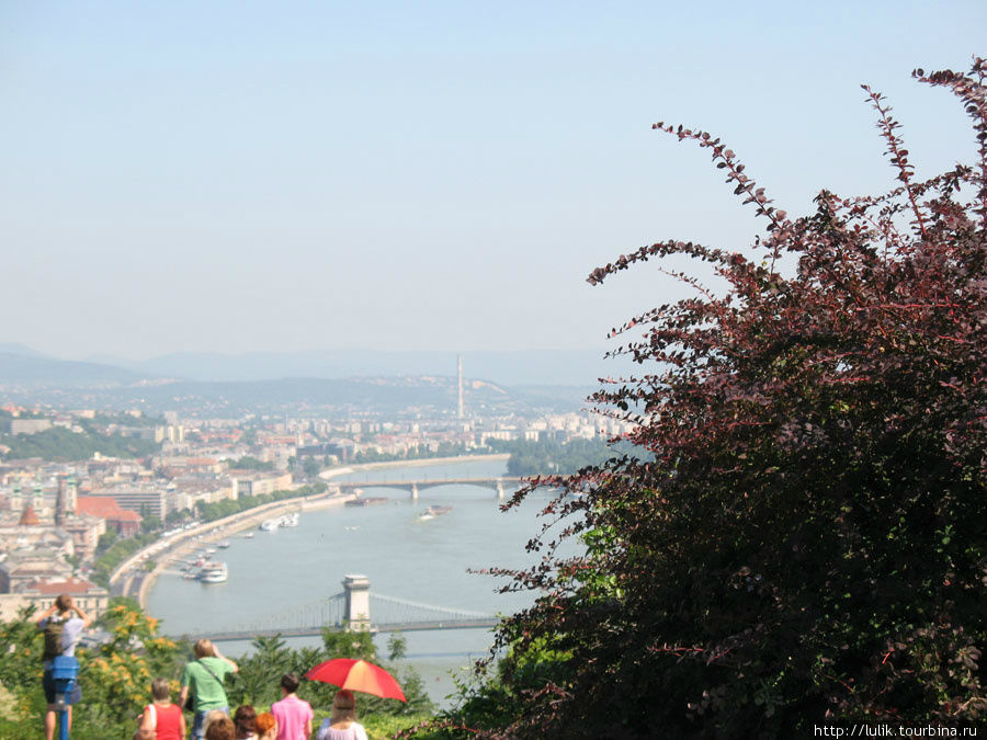 Будапешт с горы Геллерт Будапешт, Венгрия