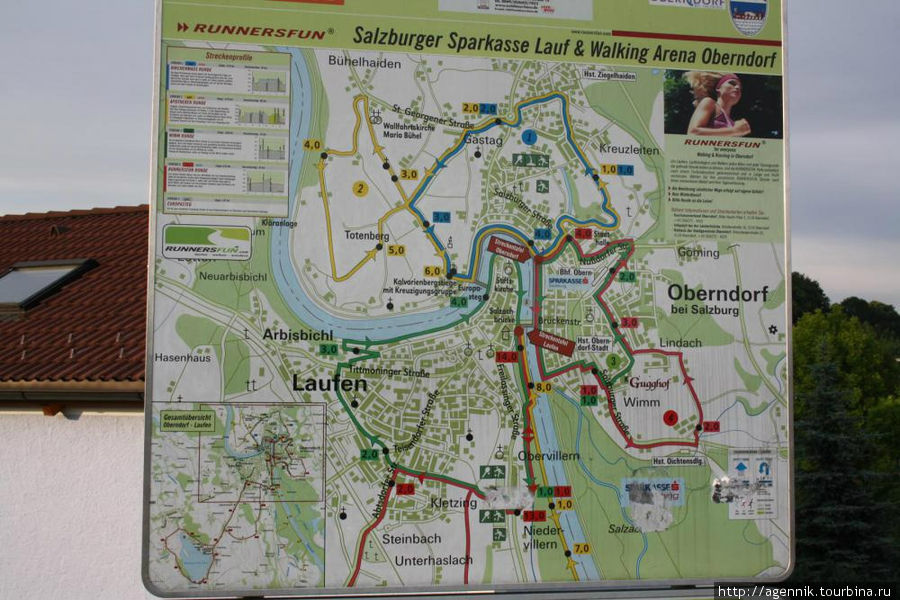 Карта Лауфена и Обернсдорфа