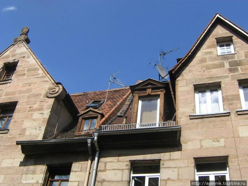 Характерные крыши Фюрт, Германия