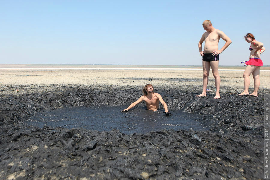 Соленое озеро Тамань, Россия