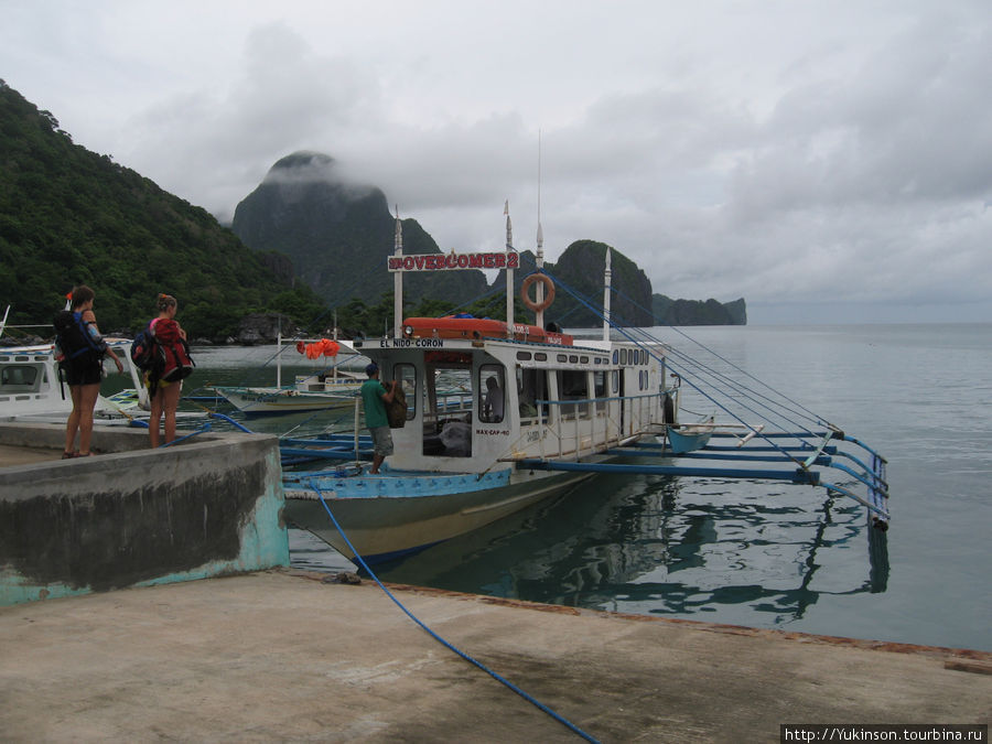 Отплытие из Эль-Нидо Остров Бусуанга, Филиппины