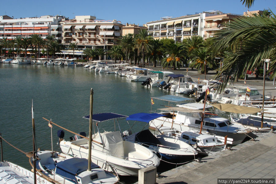вид со смотровой площадки Порт-Алькудия, остров Майорка, Испания