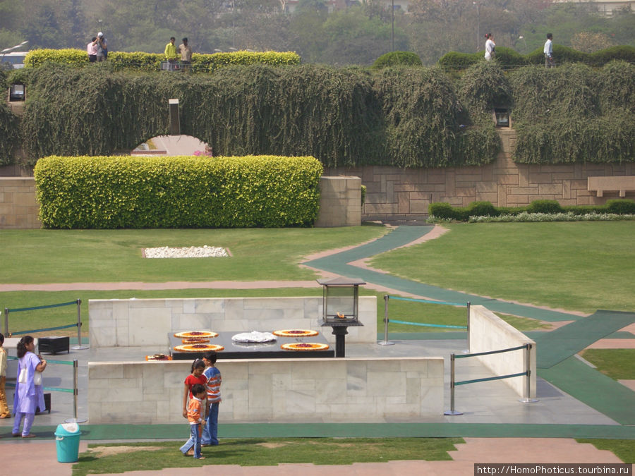 Место кремации и парк Ганди Дели, Индия