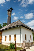 Деревянный минарет на мечети. Редко такой увидишь