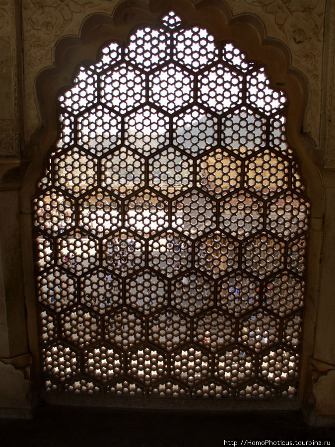 внутри форта Амбер Джайпур, Индия