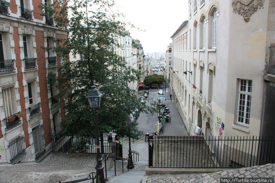 В переулках Монмартра Париж, Франция