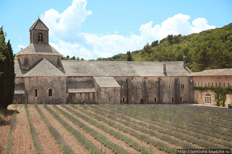Прованс. Таинственное аббатство и городок на скале Горд, Франция