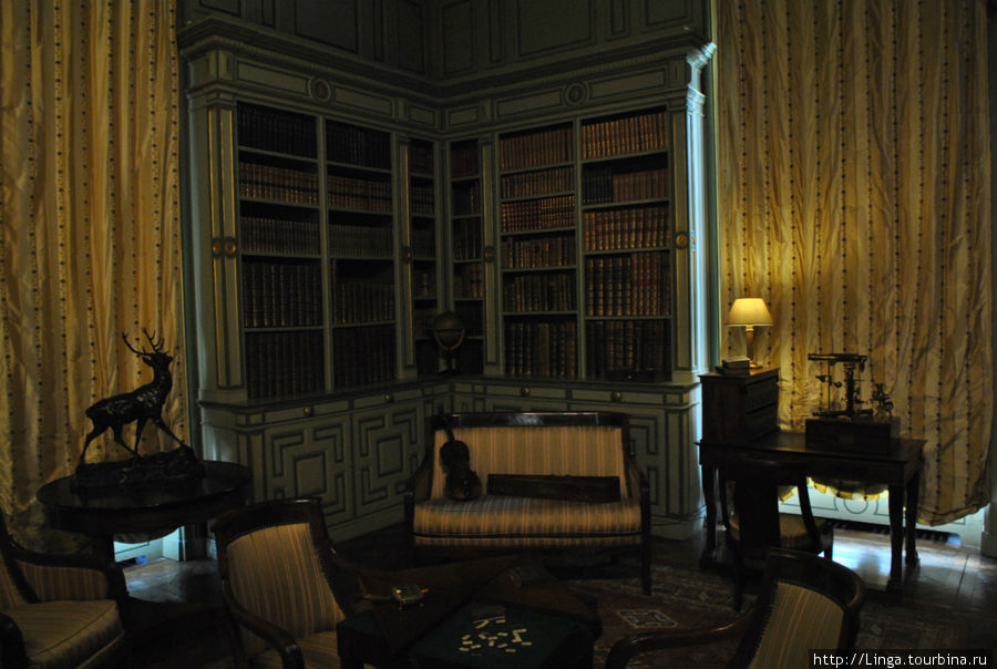 В библиотеке замка Шеверни — более 2000 книг с полными собраниями сочинений (издательскими сериями). Шеверни, Франция