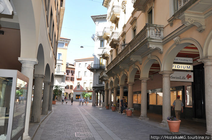 Фешенебельные улицы Лугано Швейцария