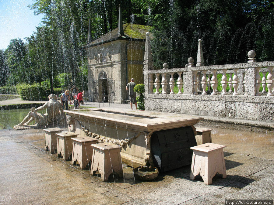 Потешные фонтаны Хельбрунн, Австрия