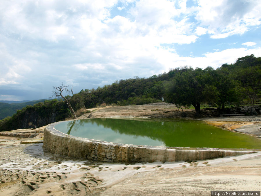 Водопады кипящей воды Штат Оахака, Мексика